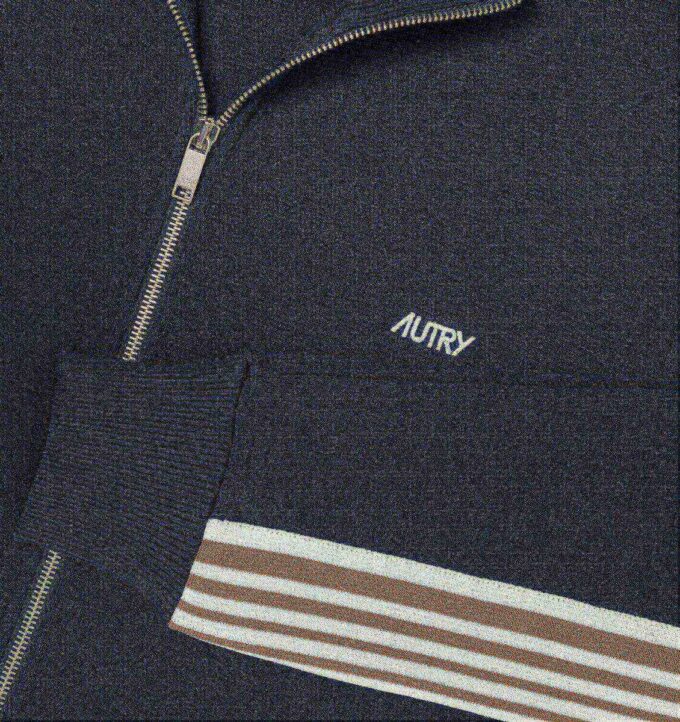 CHAQUETA DE TENIS DE PUNTO CON VISCOSA Y CREMALLERA PARA HOMBRE