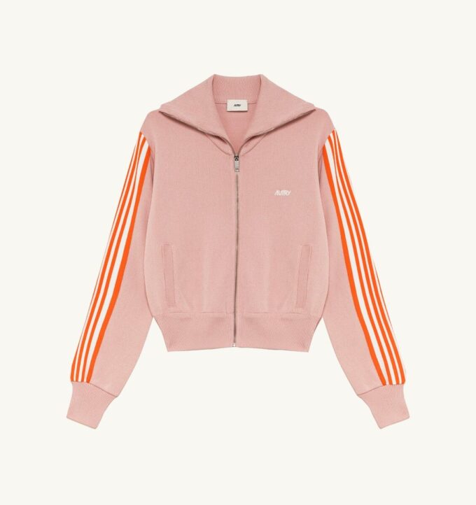 CHAQUETA DE TENIS DE PUNTO DE VISCOSA CON CREMALLERA PARA MUJER