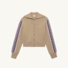 CHAQUETA DE TENIS DE PUNTO DE VISCOSA CON CREMALLERA PARA MUJER