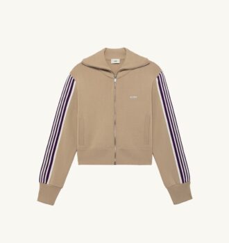 CHAQUETA DE TENIS DE PUNTO DE VISCOSA CON CREMALLERA PARA MUJER