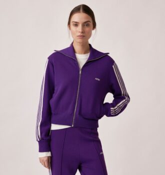 CHAQUETA DE TENIS DE PUNTO DE VISCOSA CON CREMALLERA PARA MUJER