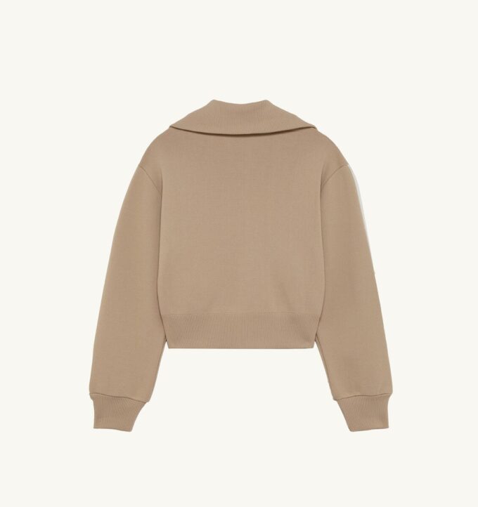 CHAQUETA DE TENIS DE PUNTO DE VISCOSA CON CREMALLERA PARA MUJER