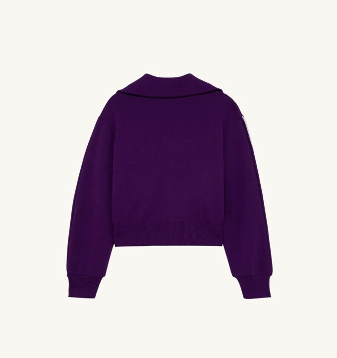 CHAQUETA DE TENIS DE PUNTO DE VISCOSA CON CREMALLERA PARA MUJER