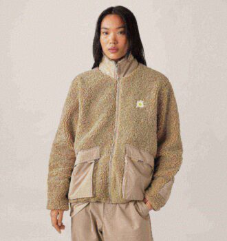 CHAQUETA UNISEX TEDDY EDELWEISS CON CREMALLERA