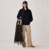 MANTA UNISEX DE CUADROS CON LOGO MAXI