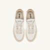MEDALLISTA DE BASKETS LOW EN DAIM ET CUIR BLANC ET BROWN SUGAR MEDALLISTA DE BASKETS LOW EN DAIM ET CUIR BLANC ET BROWN SUGAR