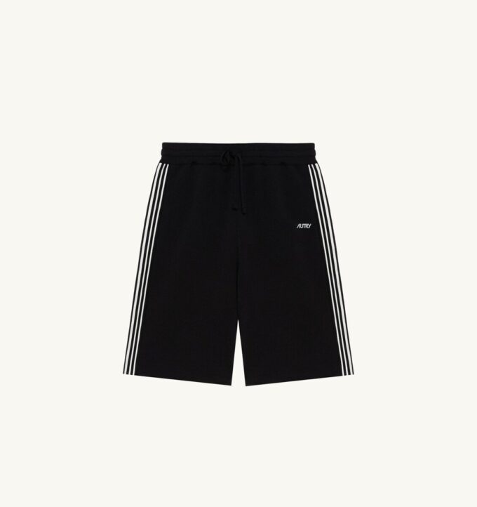 PANTALÓN CORTO DE PUNTO CON LOGO BORDADO PARA MUJER