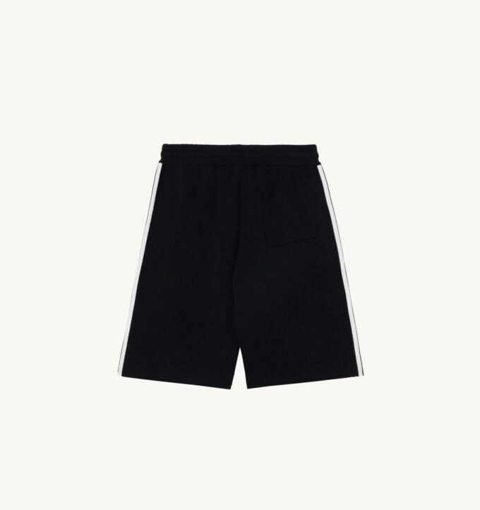PANTALÓN CORTO DE PUNTO CON LOGO BORDADO PARA MUJER