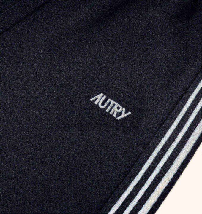 PANTALÓN CORTO DE PUNTO CON LOGO BORDADO PARA MUJER