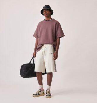 PANTALÓN CORTO DE VISCOSA DE TENIS DE PUNTO PARA HOMBRE