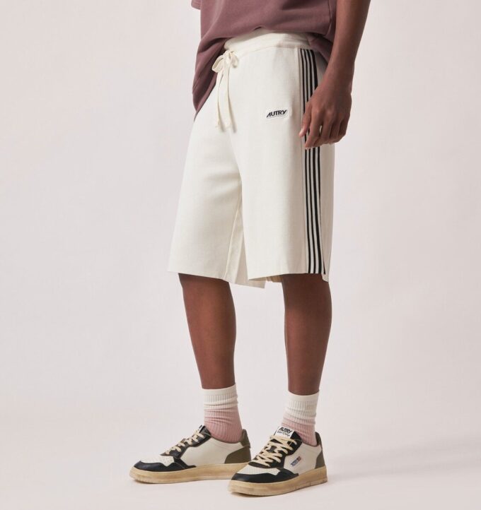 PANTALÓN CORTO DE VISCOSA DE TENIS DE PUNTO PARA HOMBRE