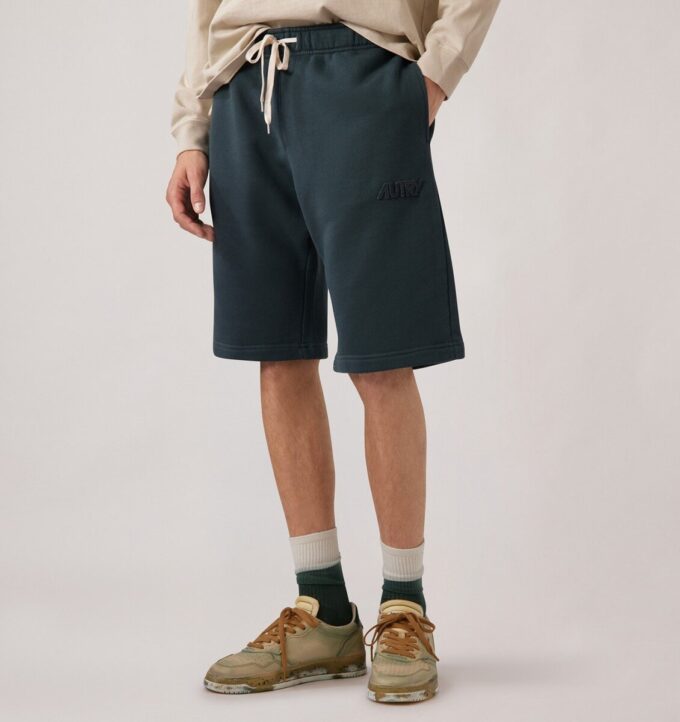 PANTALONES CORTOS DEPORTIVOS CON LOGO TONAL PARA HOMBRE