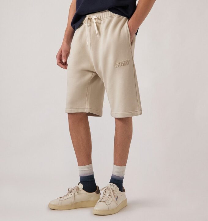 PANTALONES CORTOS DEPORTIVOS CON LOGO TONAL PARA HOMBRE