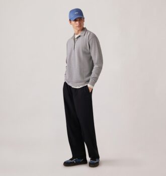 PANTALONES DE NYLON CON LOGO TONAL UNISEX