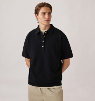 POLO WAFFLE CON LOGO TONAL PARA HOMBRE
