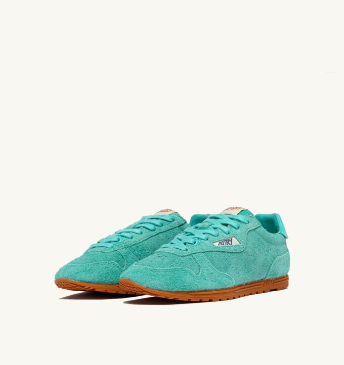 SNEAKERS WINDSPIN DE ANTE TURQUESA