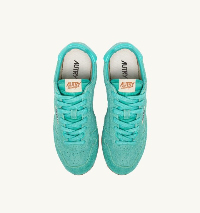 SNEAKERS WINDSPIN DE ANTE TURQUESA