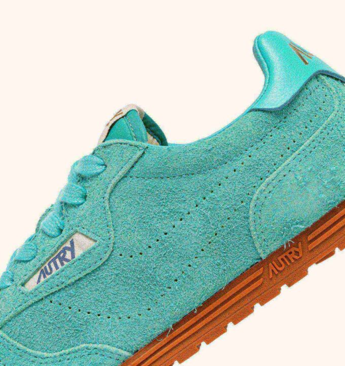 SNEAKERS WINDSPIN DE ANTE TURQUESA