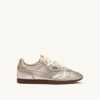 SNEAKERS WINDSPIN DE PIEL LAMINADA PLATINO SNEAKERS WINDSPIN DE PIEL LAMINADA PLATINO