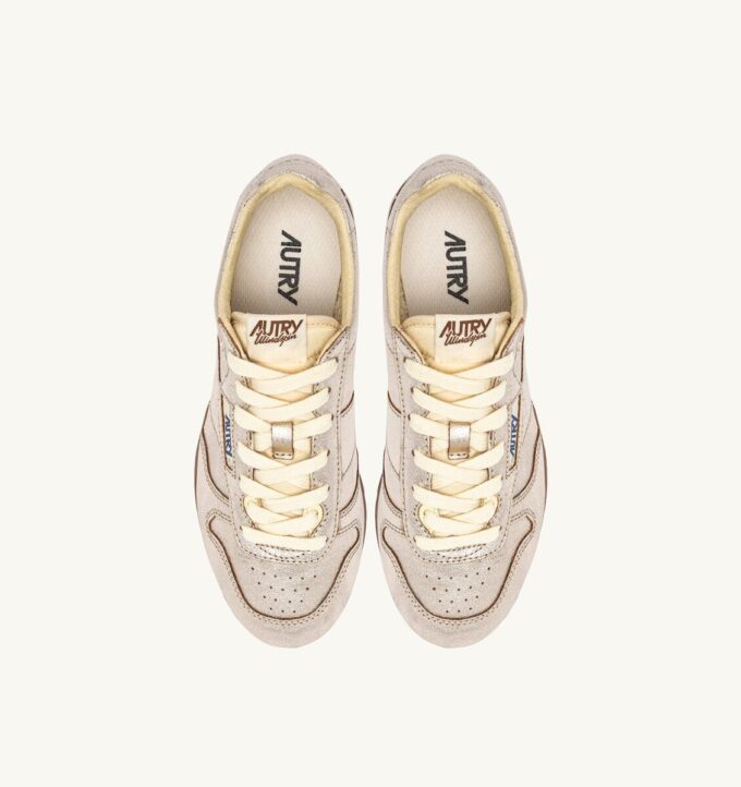 SNEAKERS WINDSPIN DE PIEL LAMINADA PLATINO SNEAKERS WINDSPIN DE PIEL LAMINADA PLATINO