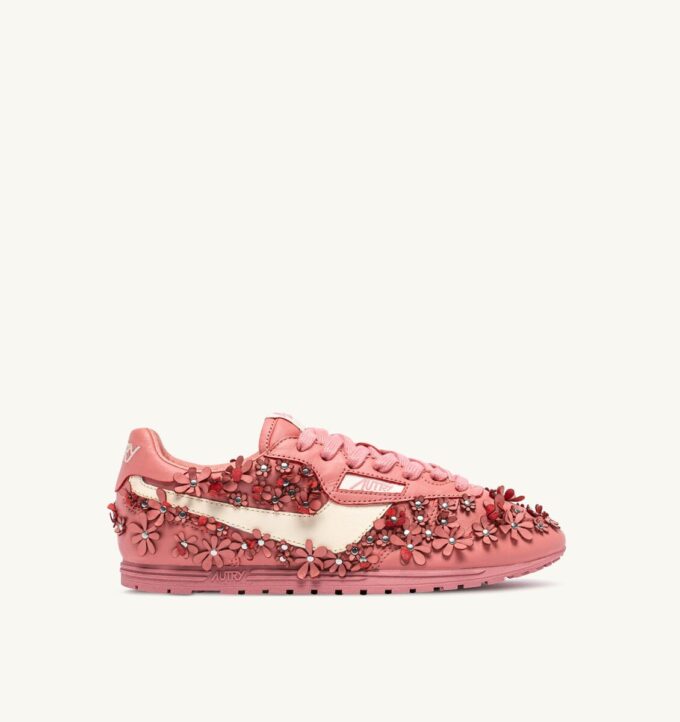 SNEAKERS WINDSPIN FLORES DE PIEL LANGOSTA BISQUE