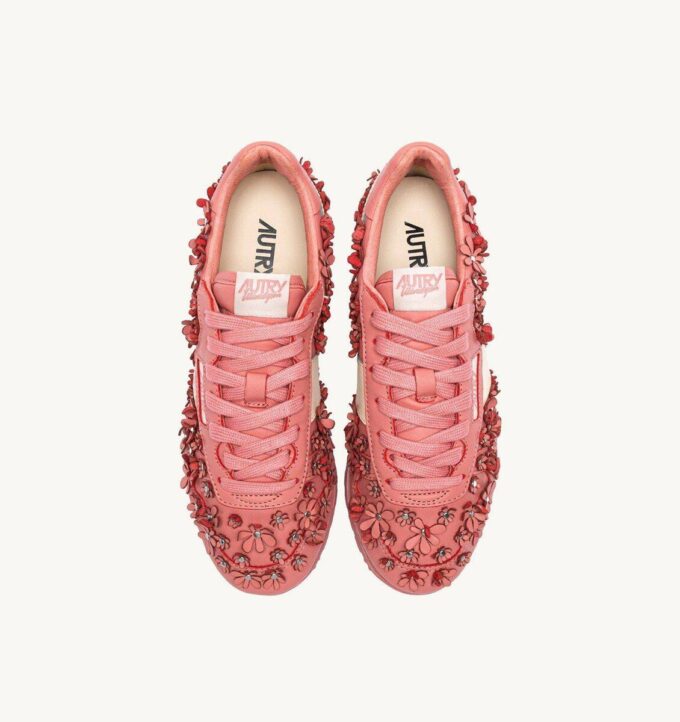 SNEAKERS WINDSPIN FLORES DE PIEL LANGOSTA BISQUE