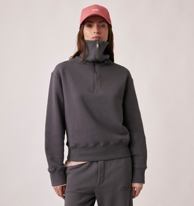 SUDADERA CLUB CON MEDIA CREMALLERA MUJER SUDADERA CLUB CON MEDIA CREMALLERA MUJER