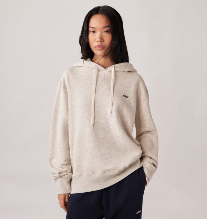 SUDADERA CON CAPUCHA Y LOGO AUTRY BORDADO PARA MUJER SUDADERA CON CAPUCHA Y LOGO AUTRY BORDADO PARA MUJER