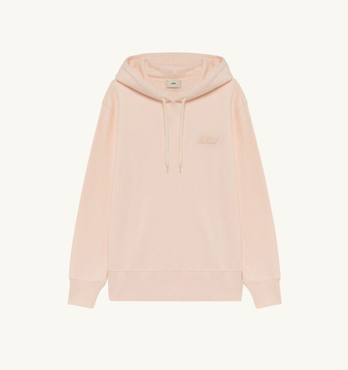 SUDADERA CON CAPUCHA Y LOGO TONAL MUJER