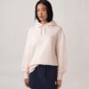 SUDADERA CON CAPUCHA Y LOGO TONAL MUJER