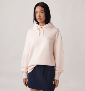 SUDADERA CON CAPUCHA Y LOGO TONAL MUJER