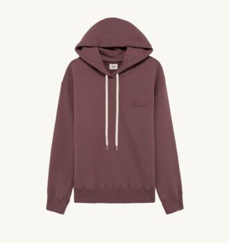 SUDADERA CON CAPUCHA Y LOGO TONAL PARA HOMBRE