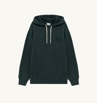 SUDADERA CON CAPUCHA Y LOGO TONAL PARA HOMBRE