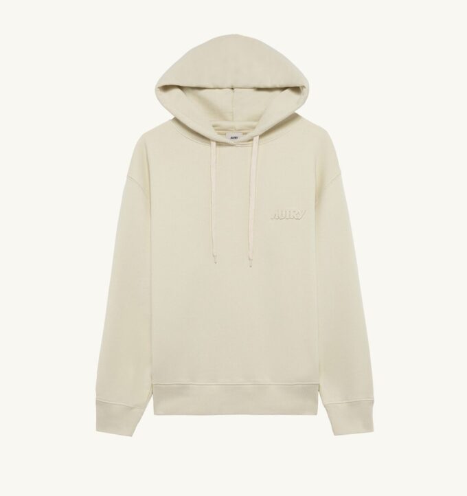 SUDADERA CON CAPUCHA Y LOGO TONAL PARA MUJER