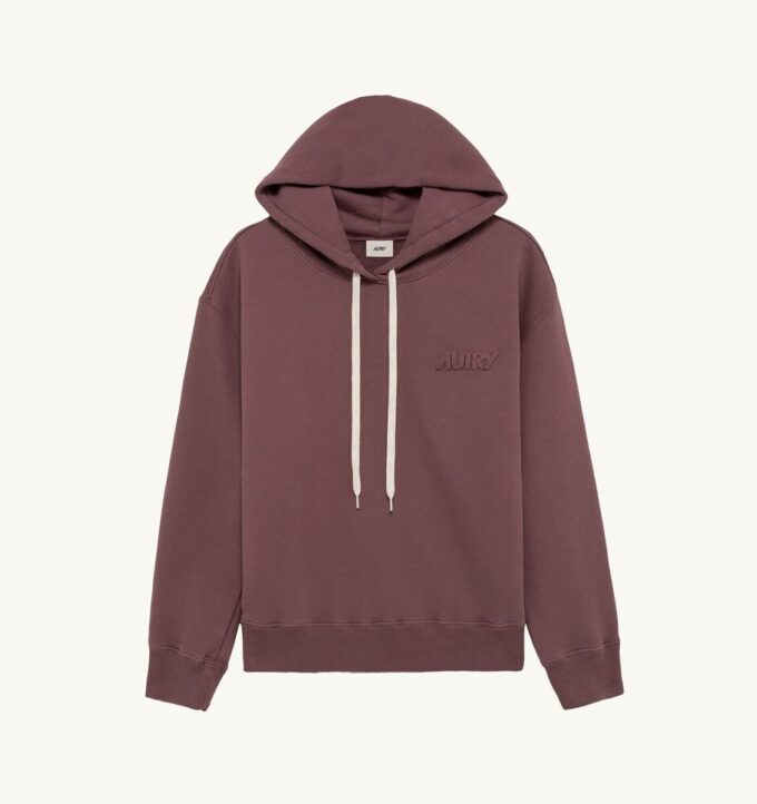 SUDADERA CON CAPUCHA Y LOGO TONAL PARA MUJER