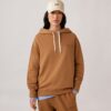 SUDADERA CON CAPUCHA Y LOGO TONAL PARA MUJER