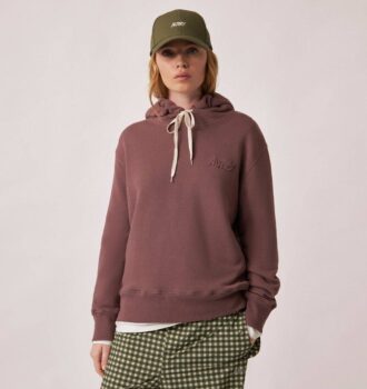 SUDADERA CON CAPUCHA Y LOGO TONAL PARA MUJER