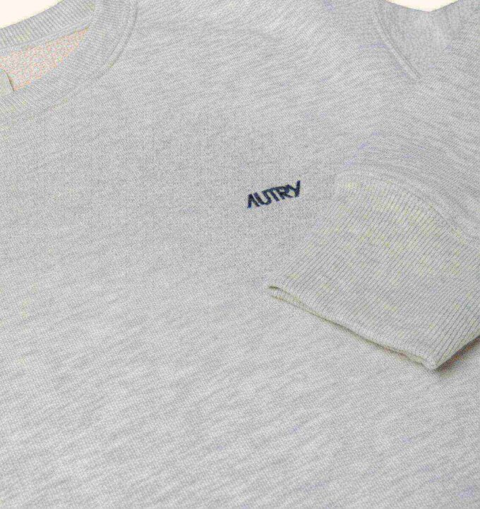SUDADERA DE CUELLO REDONDO CON LOGO AUTRY BORDADO PARA HOMBRE SUDADERA DE CUELLO REDONDO CON LOGO AUTRY BORDADO PARA HOMBRE