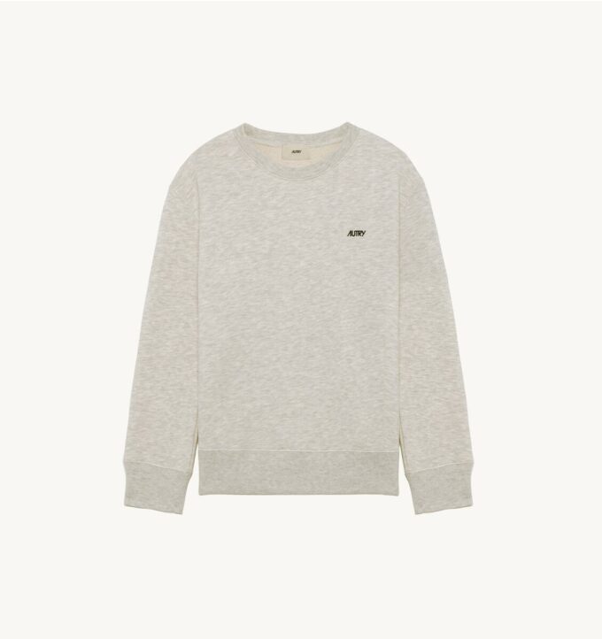 SUDADERA DE CUELLO REDONDO CON LOGO AUTRY BORDADO PARA MUJER SUDADERA DE CUELLO REDONDO CON LOGO AUTRY BORDADO PARA MUJER