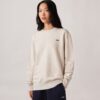 SUDADERA DE CUELLO REDONDO CON LOGO AUTRY BORDADO PARA MUJER SUDADERA DE CUELLO REDONDO CON LOGO AUTRY BORDADO PARA MUJER