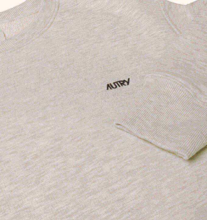 SUDADERA DE CUELLO REDONDO CON LOGO AUTRY BORDADO PARA MUJER SUDADERA DE CUELLO REDONDO CON LOGO AUTRY BORDADO PARA MUJER