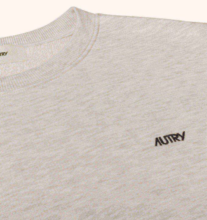 SUDADERA DE CUELLO REDONDO CON LOGO AUTRY BORDADO PARA MUJER SUDADERA DE CUELLO REDONDO CON LOGO AUTRY BORDADO PARA MUJER