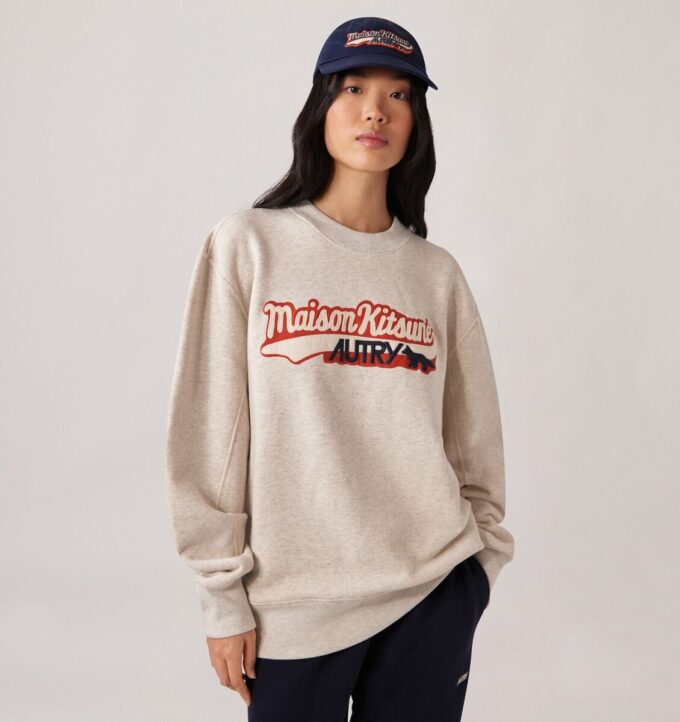 SUDADERA UNISEX CON LOGO AUTRY ‘MAISON KITSUNÉ’ SUDADERA UNISEX CON LOGO AUTRY ‘MAISON KITSUNÉ’