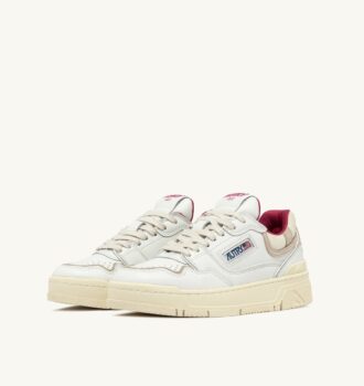 ZAPATILLAS BAJAS CLC DE PIEL BLANCA Y ANTE ARENA