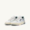 ZAPATILLAS BAJAS CLC DE PIEL BLANCA Y ANTE AZUL PLATEADO ZAPATILLAS BAJAS CLC DE PIEL BLANCA Y ANTE AZUL PLATEADO