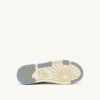 ZAPATILLAS BAJAS CLC DE PIEL BLANCA Y ANTE AZUL PLATEADO ZAPATILLAS BAJAS CLC DE PIEL BLANCA Y ANTE AZUL PLATEADO