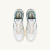 ZAPATILLAS BAJAS CLC DE PIEL BLANCA Y ANTE AZUL PLATEADO ZAPATILLAS BAJAS CLC DE PIEL BLANCA Y ANTE AZUL PLATEADO