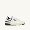 ZAPATILLAS BAJAS CLC DE PIEL BLANCA Y ANTE NEGRO