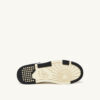 ZAPATILLAS BAJAS CLC DE PIEL BLANCA Y ANTE NEGRO