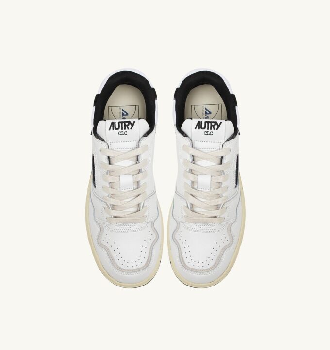 ZAPATILLAS BAJAS CLC DE PIEL BLANCA Y ANTE NEGRO ZAPATILLAS BAJAS CLC DE PIEL BLANCA Y ANTE NEGRO
